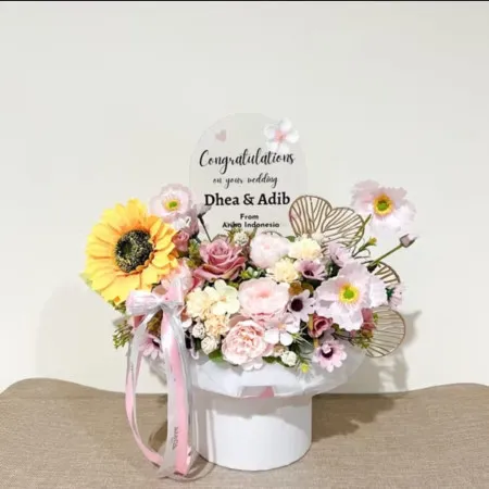 Bloom Box Akrilik Ucapan Wedding Klaten