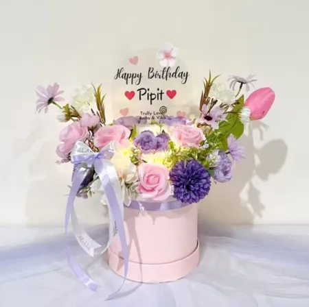 Bloom Box Akrilik Ucapan Ulang Tahun Klaten
